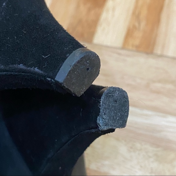 TOD’S Black Suede Leather Ankle Wrap Buckle Strap Heel Open Toe Sandals Size 39 - Picture 16 of 16